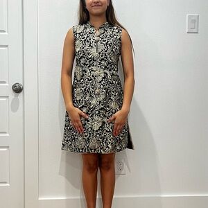 Asian themed Black and Gold Dress